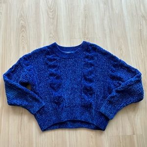 Luv Lane blue knit sweater. Size small! Good condition!